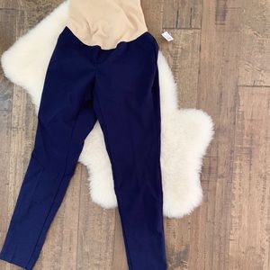 Navy Maternity Pencil Pants